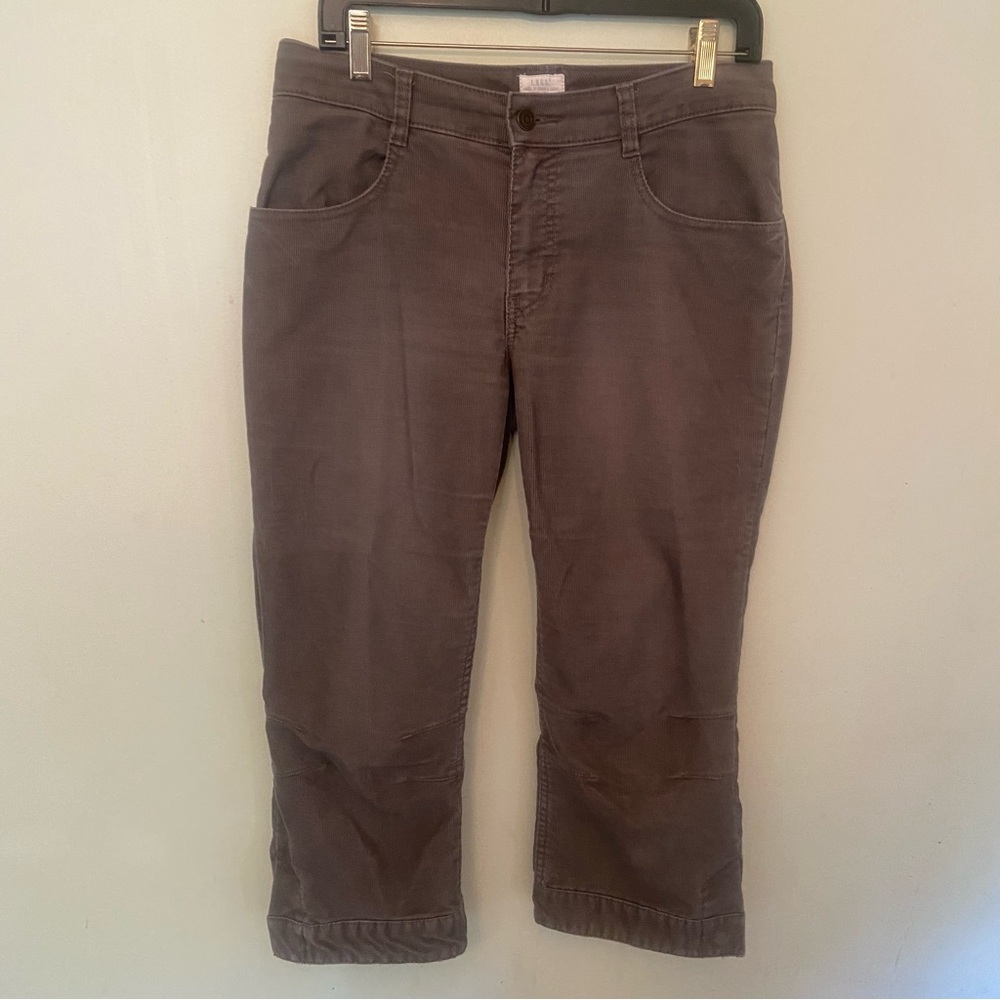 L.O.G.G. - Women's Corduroy Grey Cropped Pants